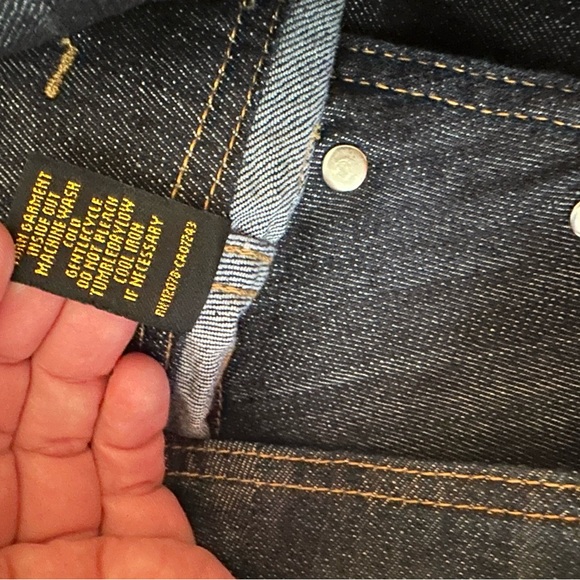 G-Unit Y2KVintage Super HighRise Embroidered Cross Wings Gold Chain Belt Jeans 3 - Picture 8 of 16